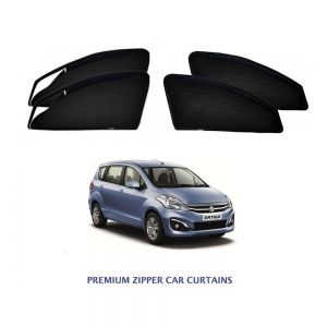 Premium Magnetic Curtain for Ertiga Old - Black
